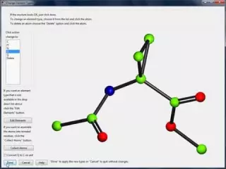 A screenshot of the user interface of the CRYSTALS application
